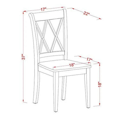 Dining Set: Leaf  Solid Wood 4 Seater Dining Set