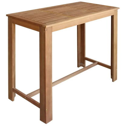 Dining Set: Person Bar Height Acacia Solid Wood Dining Set