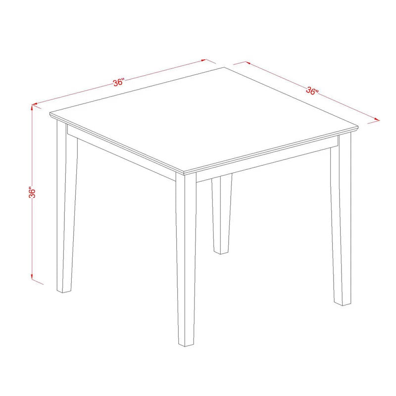 Dining Set: Person Counter Height Rubberwood Solid Wood 4 Seater Dining Set