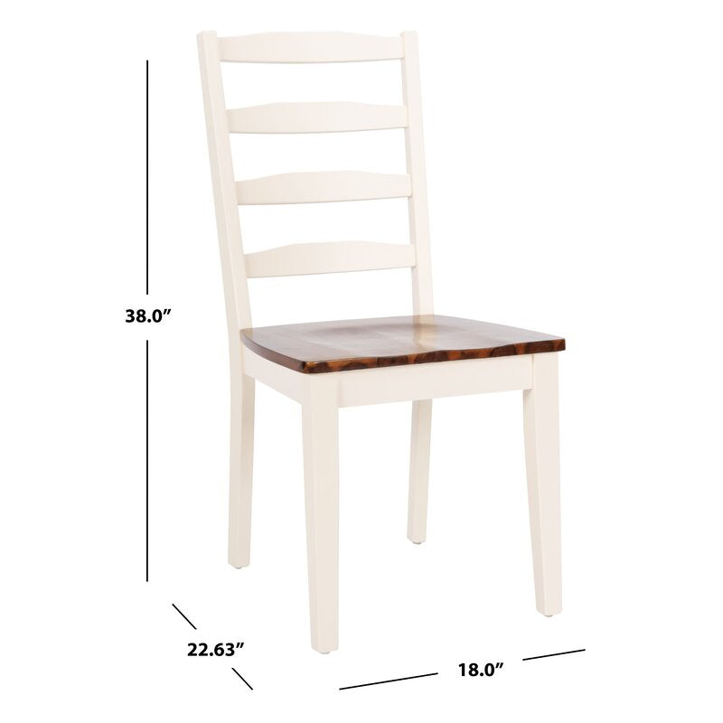 Dining Set : Round Solid Wood Dining Table & chair