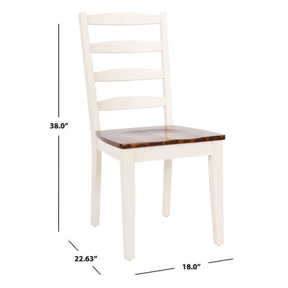 Dining Set : Round Solid Wood Dining Table & chair