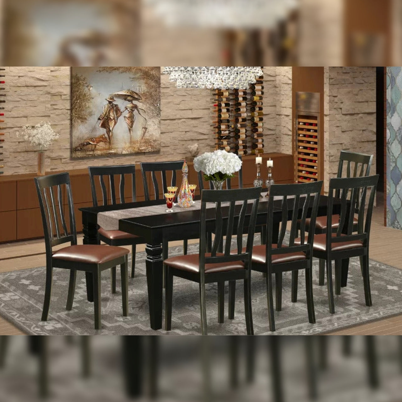 Dining Set Solid Wood 8 Seater Dining Set