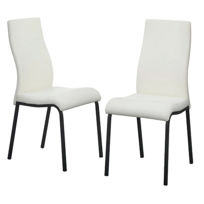 Dining Set: White Round Dining Table With 2 Chairs