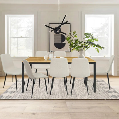 Dining Set: Wood Grain 8 Seater Dining Set