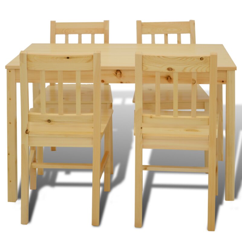 Dining Set : Wooden 4 - Person Dining Set