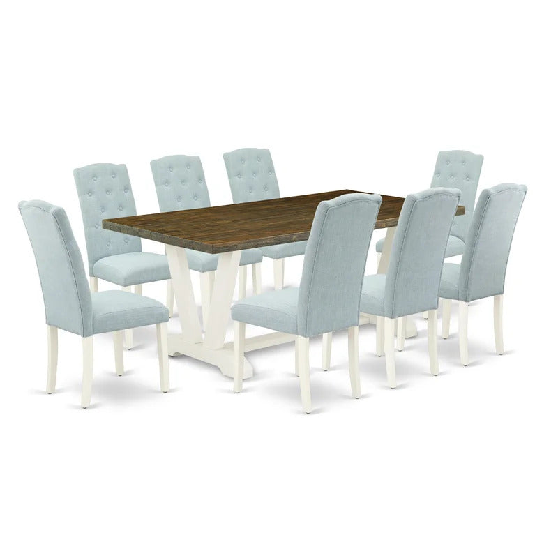 Dining Set: Wooden 8 Seater Dining Set