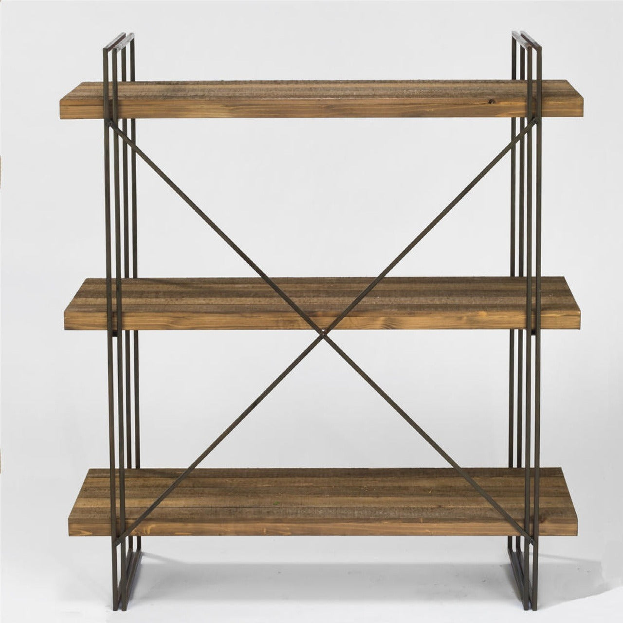 Display Unit: Metal Display Unit with 3 Wood Shelves