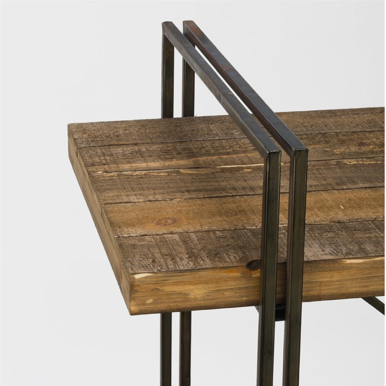 Display Unit: Metal Display Unit with 3 Wood Shelves