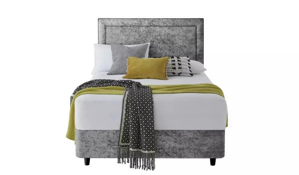 Double Bed: 2 Drawer Double Divan Bed With Storage Drawers
