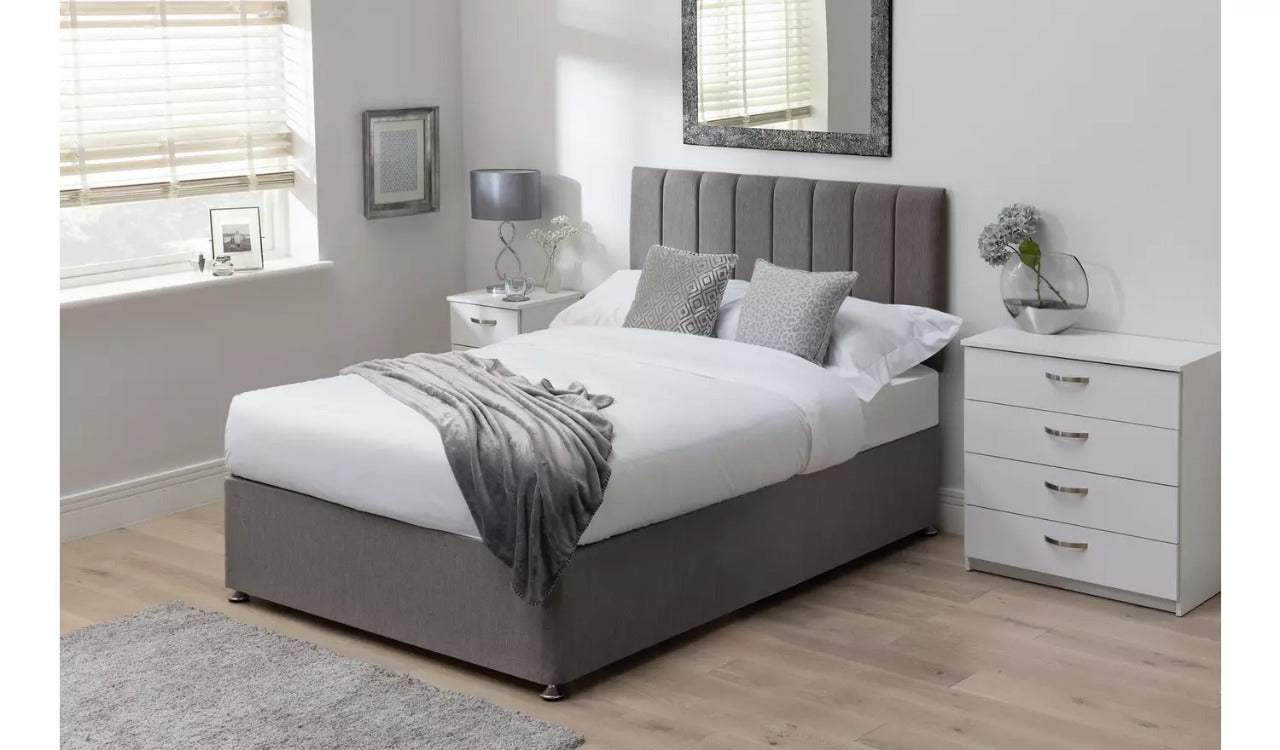 Double Bed: Stylish Fabric Double Bed