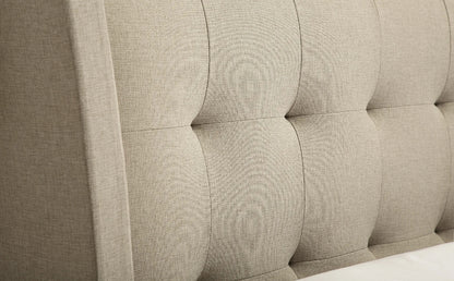 Double Bed: Kenle Oatmeal Fabric  Double Bed