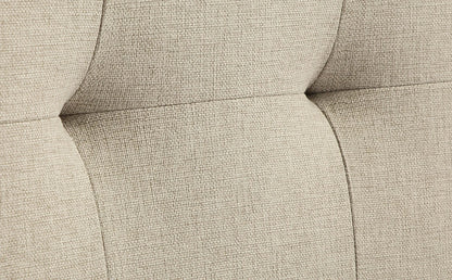 Double Bed: Kenle Oatmeal Fabric  Double Bed