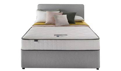 Double Bed: Light Grey Double Bed