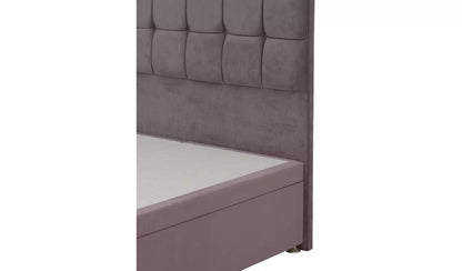 Double Bed: Mauve Ottoman Double Bed