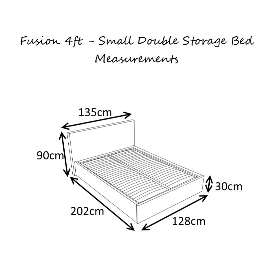 Double Bed Wooden Double Bed with High Foot End