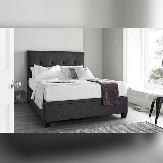 Double Bed Worth Walk Fabric  Double Hydraulic Bed
