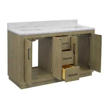 Double Sink Vanities: 60"  Double Bathroom Vanity Set