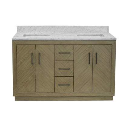 Double Sink Vanities: 60"  Double Bathroom Vanity Set