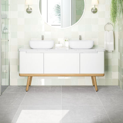 Double Sink Vanities: 60" Double Bathroom Vanity Set