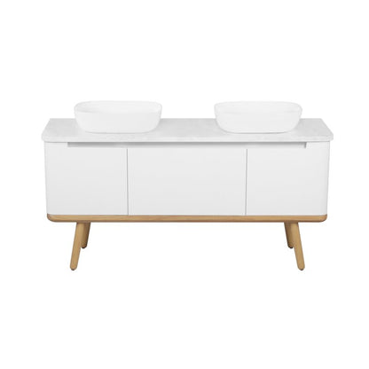 Double Sink Vanities: 60" Double Bathroom Vanity Set