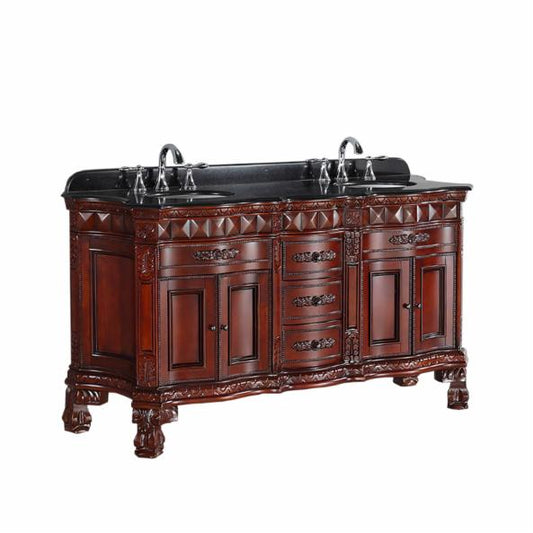 Double Sink Vanities: 60 in. Double Bathroom Vanity