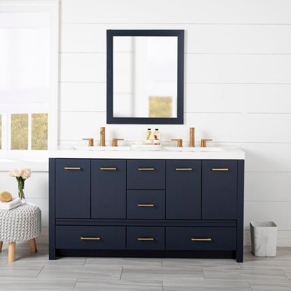 Double Sink Vanities: 61" Double Bathroom Vanity Set