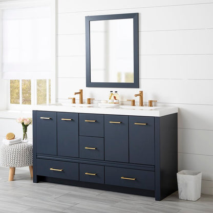 Double Sink Vanities: 61" Double Bathroom Vanity Set