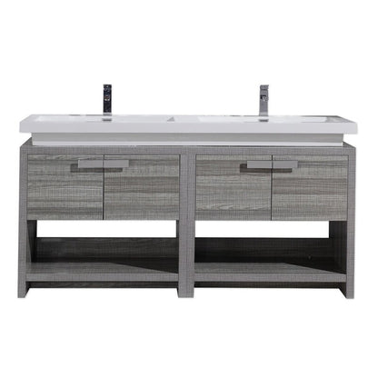 Double Sink Vanities: 63" Double Bathroom Vanity Set