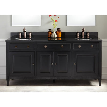 Double Sink Vanities: 72" Double Bathroom Vanity Set