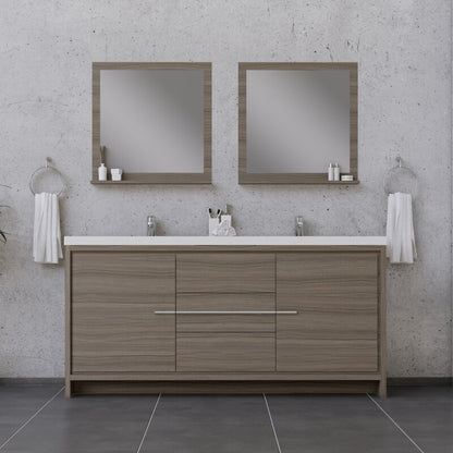 Double Sink Vanities: 72" Double Bathroom Vanity Set