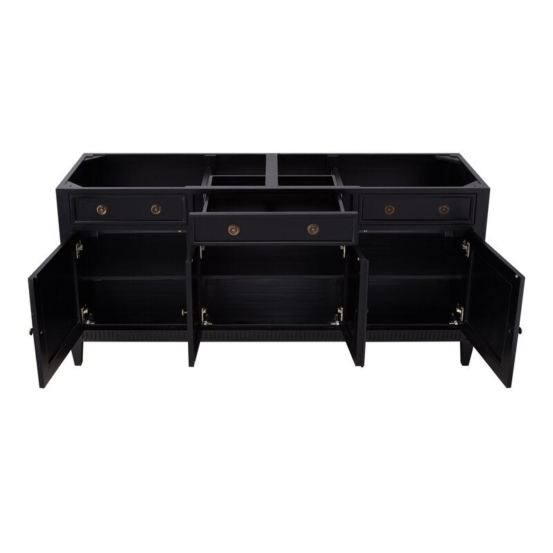Double Sink Vanities: 72" Double Bathroom Vanity Set