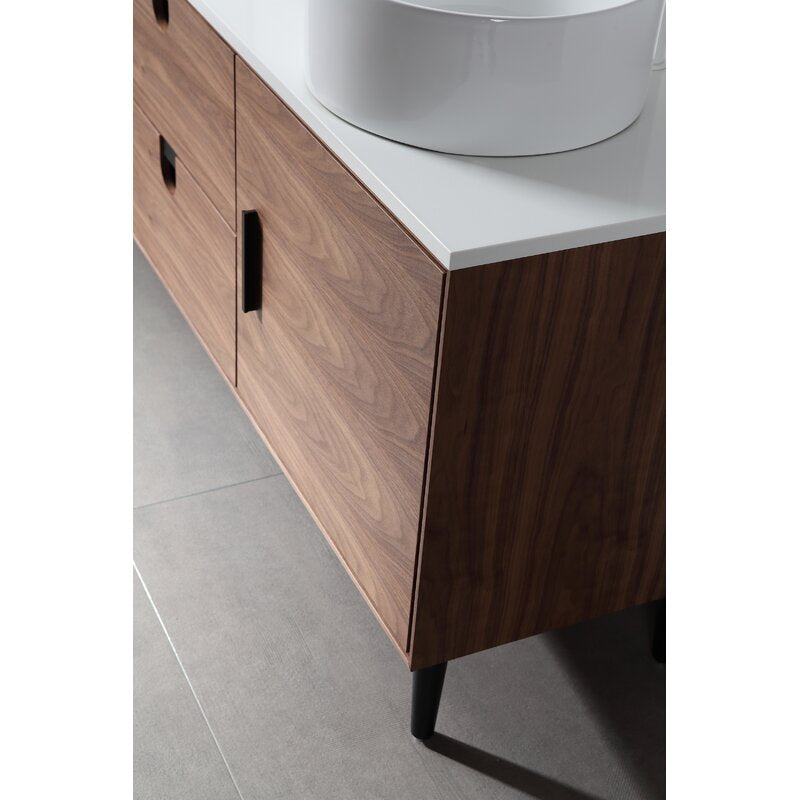 Double Sink Vanities: 72" Double Bathroom Vanity Set