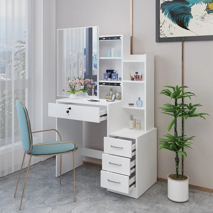 Dressing Table: 31.5'' Wide Vanity with Mirror