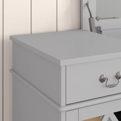 Dressing Table: 36'' Wide Vanity Set with Stool and Mirror