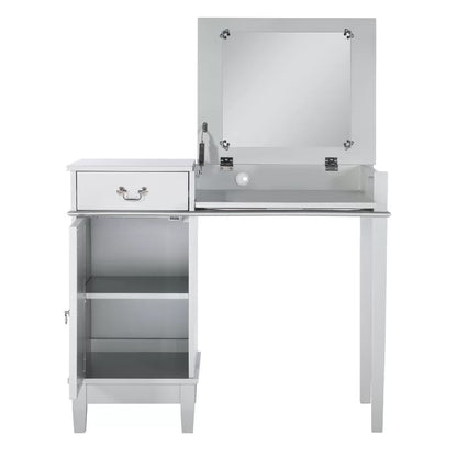Dressing Table: 36'' Wide Vanity Set with Stool and Mirror