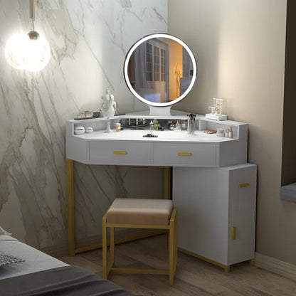 Dressing Table: 40'' Wide Corner Vanity