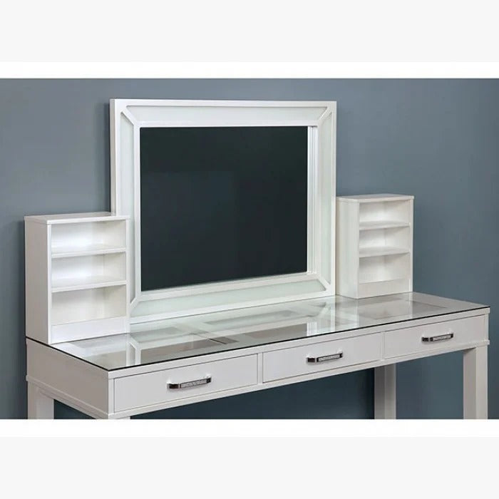 Dressing Table: 60'' Wide Vanity Set with Stool and Mirror