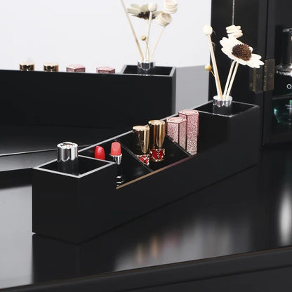 Dressing Table: Vanity Set with Stool and Mirror