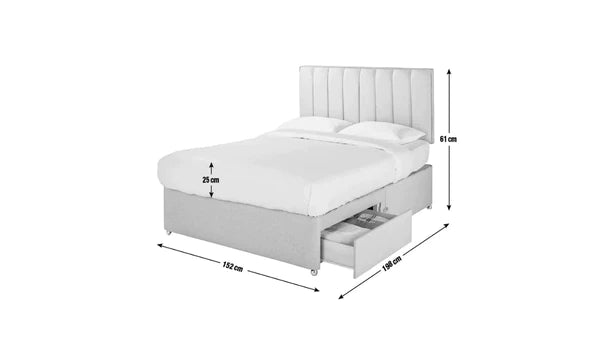 Double Bed: Stylish Fabric Double Bed