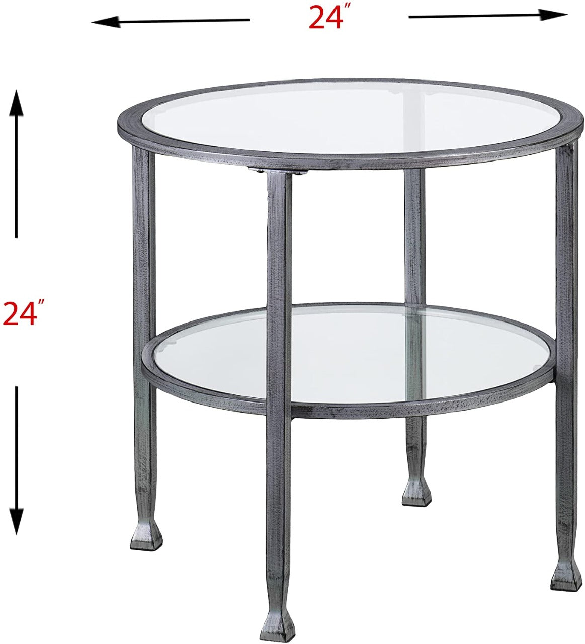 End Table SID Glass End Table