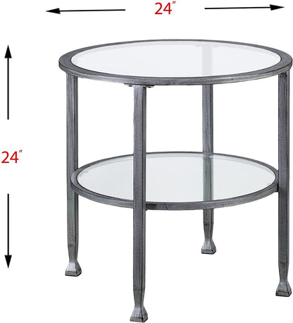 End Table SID Glass End Table