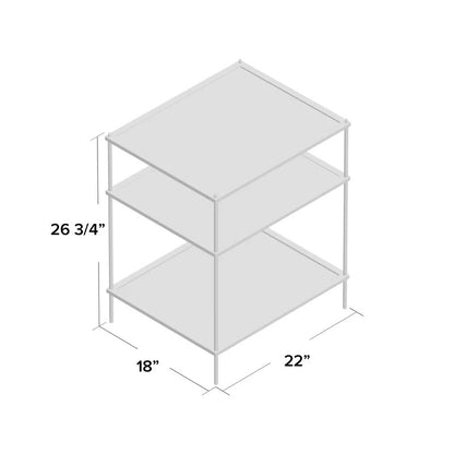 End Tables : Carin Glass End Table