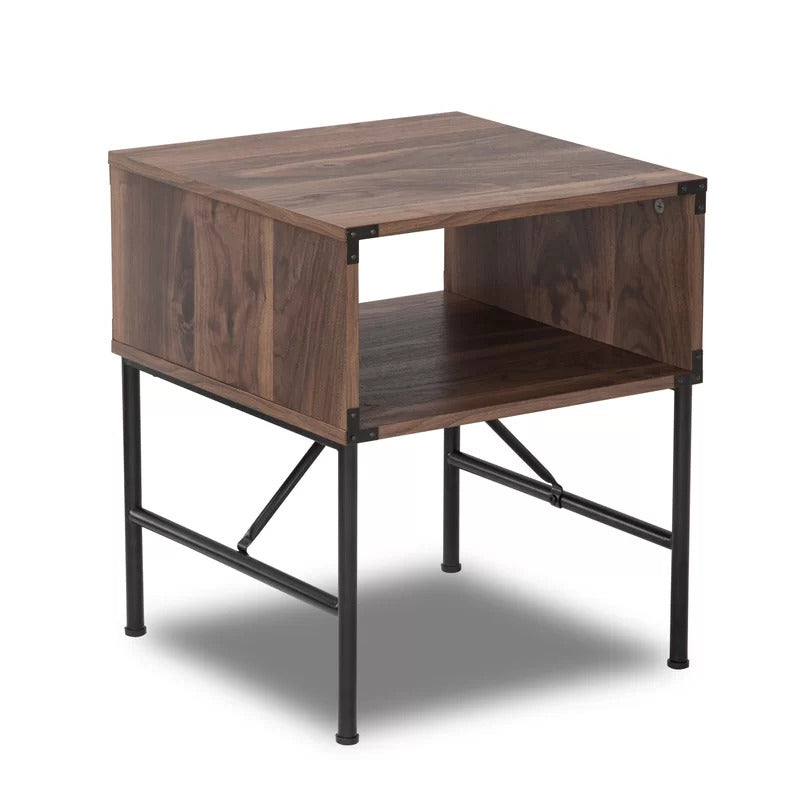 End Tables: Oman Walnut End Table Set