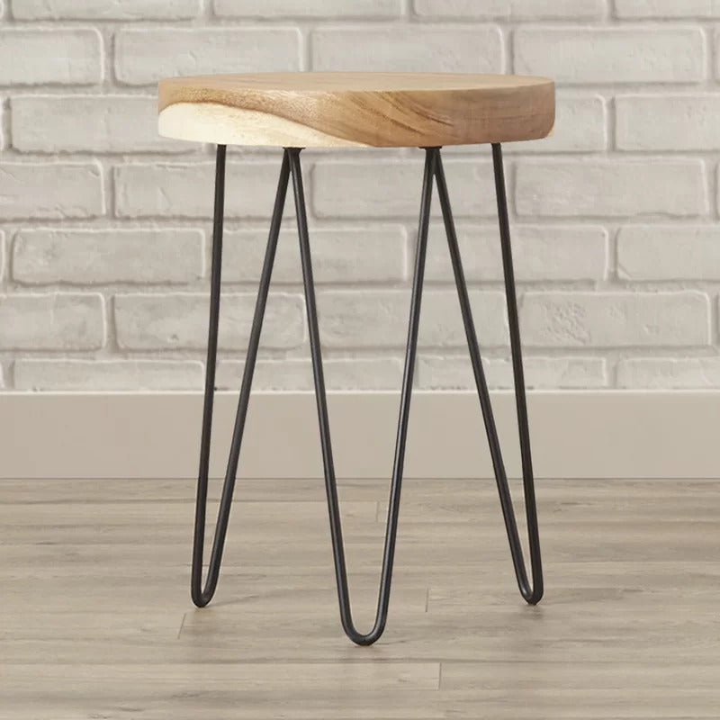 End Tables Solid Wood 3 Legs End Table