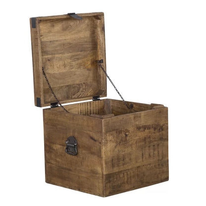 End Tables: Solid Wood Block End Table