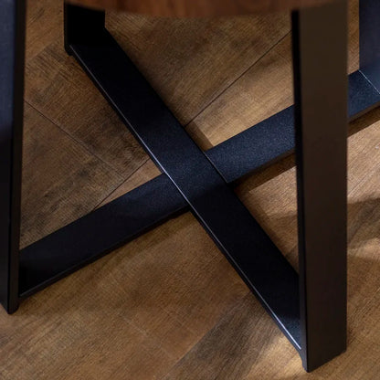 End Tables: Unique Cross Legs End Table