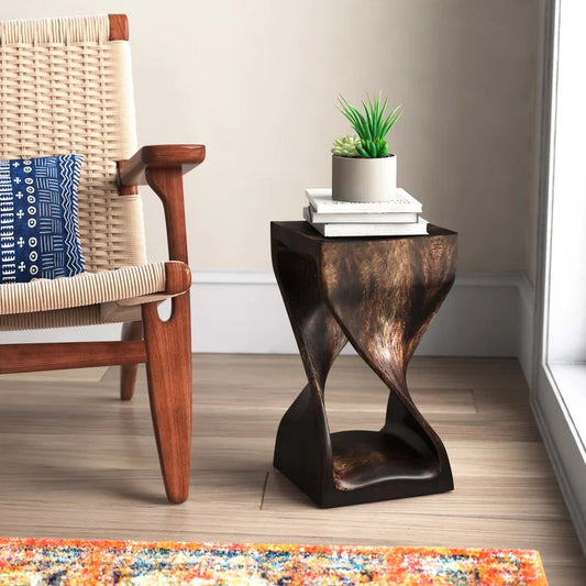 End Tables Wood Abstract End Table