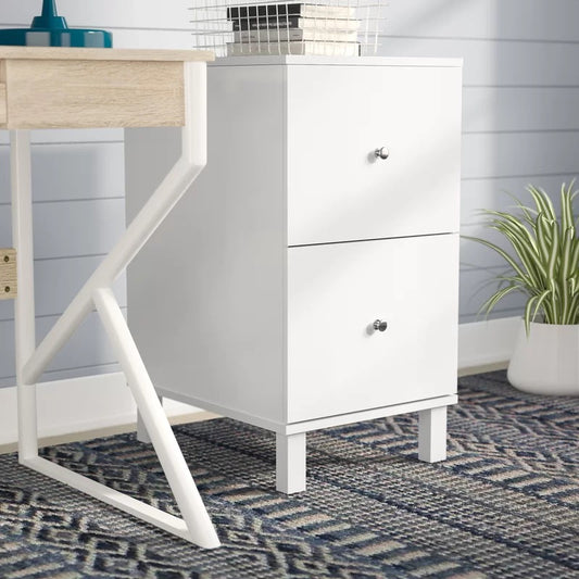File Cabinet : 16'' Wide 2 -Drawer Vertical Filing CabinetFiling Cabinet :  16'' Wide 2 -Drawer Vertical File Cabinet