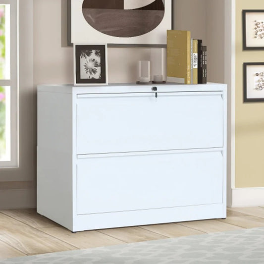 Filing Cabinet : 35.43'' Wide 2 -Drawer Steel Lateral File Cabinet