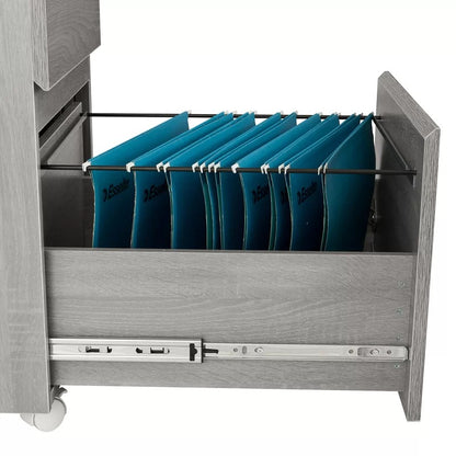 File Cabinets : 15.75'' Wide 2 -Drawer Mobile Vertical Filing Cabinet